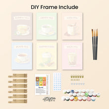 Load image into Gallery viewer, Mini Paint by numbers 15x20cm (6 pieces) - Teas of the World