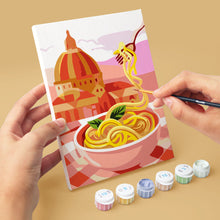 Load image into Gallery viewer, Mini Paint by numbers 15x20cm (6 pieces) - Mediterranean Escape