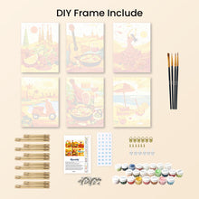 Load image into Gallery viewer, Mini Paint by numbers 15x20cm (6 pieces) - Vibrant Spain