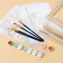 Load image into Gallery viewer, Mini Paint by numbers 15x20cm (6 pieces) - Hello USA