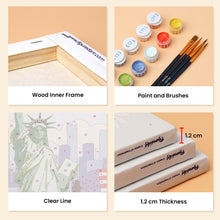 Load image into Gallery viewer, Mini Paint by numbers 15x20cm (6 pieces) - Hello USA