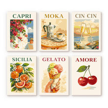 Load image into Gallery viewer, Mini Paint by numbers 15x20cm (6 pieces) - Dolce Italy Figured'Art
