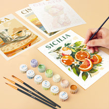 Load image into Gallery viewer, Mini Paint by numbers 15x20cm (6 pieces) - Dolce Italy