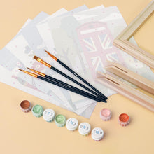 Load image into Gallery viewer, Mini Paint by numbers 15x20cm (6 pieces) - British Charm