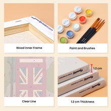 Load image into Gallery viewer, Mini Paint by numbers 15x20cm (6 pieces) - British Charm