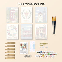 Load image into Gallery viewer, Mini Paint by numbers 15x20cm (6 pieces) - British Charm
