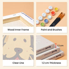 Load image into Gallery viewer, Mini Paint by numbers 15x20cm (6 pieces) - Bandana Buddies 1