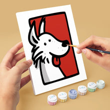 Load image into Gallery viewer, Mini Paint by numbers 15x20cm (6 pieces) - Bandana Buddies 2
