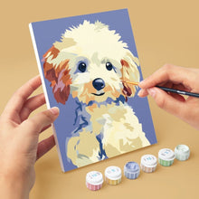 Load image into Gallery viewer, Mini Paint by numbers 15x20cm (6 pieces) - Modern Dog Portraits 2