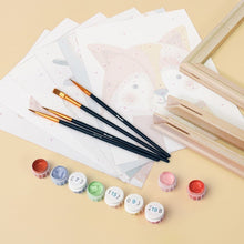 Load image into Gallery viewer, Mini Paint by numbers 15x20cm (6 pieces) - Woodland Portraits 1