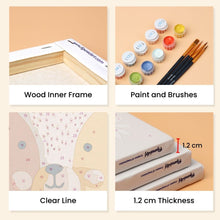 Load image into Gallery viewer, Mini Paint by numbers 15x20cm (6 pieces) - Woodland Portraits 1