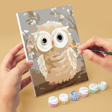 Load image into Gallery viewer, Mini Paint by numbers 15x20cm (6 pieces) - Woodland Portraits 2