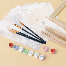 Load image into Gallery viewer, Mini Paint by numbers 15x20cm (6 pieces) - Wildlife Portraits 2