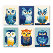 Load image into Gallery viewer, Mini Paint by numbers 15x20cm (6 pieces) - Colorful Nightwatch Figured'Art