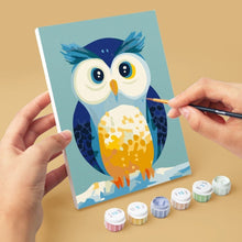 Load image into Gallery viewer, Mini Paint by numbers 15x20cm (6 pieces) - Colorful Nightwatch