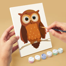 Load image into Gallery viewer, Mini Paint by numbers 15x20cm (6 pieces) - Forest Guardians