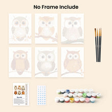 Load image into Gallery viewer, Mini Paint by numbers 15x20cm (6 pieces) - Forest Guardians