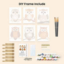 Load image into Gallery viewer, Mini Paint by numbers 15x20cm (6 pieces) - Forest Guardians