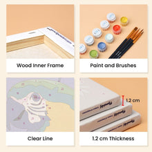 Load image into Gallery viewer, Mini Paint by numbers 15x20cm (6 pieces) - Jungle Melody