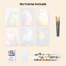 Load image into Gallery viewer, Mini Paint by numbers 15x20cm (6 pieces) - Jungle Melody