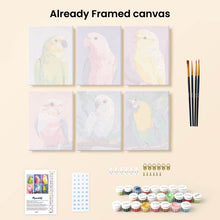Load image into Gallery viewer, Mini Paint by numbers 15x20cm (6 pieces) - Jungle Melody