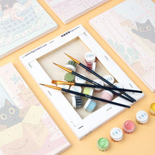 Load image into Gallery viewer, Mini Paint by numbers 15x20cm (6 pieces) - Kitty at Home