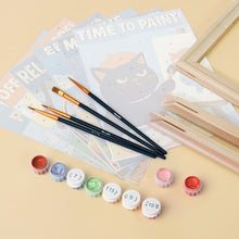 Load image into Gallery viewer, Mini Paint by numbers 15x20cm (6 pieces) - Purrfect Days