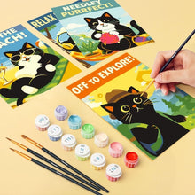 Load image into Gallery viewer, Mini Paint by numbers 15x20cm (6 pieces) - Purrfect Days