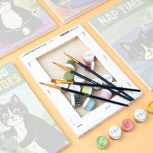 Load image into Gallery viewer, Mini Paint by numbers 15x20cm (6 pieces) - Good Times Cats