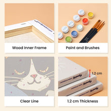 Load image into Gallery viewer, Mini Paint by numbers 15x20cm (6 pieces) - Good Times Cats
