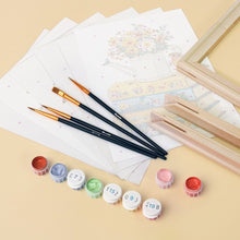 Load image into Gallery viewer, Mini Paint by numbers 15x20cm (6 pieces) - Petals and Pages