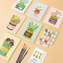 Load image into Gallery viewer, Mini Paint by numbers 15x20cm (6 pieces) - Blooming Pantry