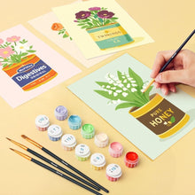 Load image into Gallery viewer, Mini Paint by numbers 15x20cm (6 pieces) - Blooming Pantry
