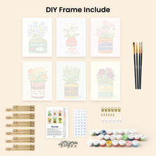 Load image into Gallery viewer, Mini Paint by numbers 15x20cm (6 pieces) - Blooming Pantry