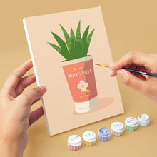 Load image into Gallery viewer, Mini Paint by numbers 15x20cm (6 pieces) - Everyday Plant Pots