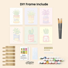 Load image into Gallery viewer, Mini Paint by numbers 15x20cm (6 pieces) - Jar Garden