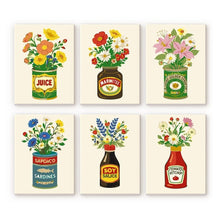 Load image into Gallery viewer, Mini Paint by numbers 15x20cm (6 pieces) - Blooming Bottles Figured'Art