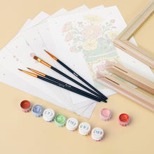 Load image into Gallery viewer, Mini Paint by numbers 15x20cm (6 pieces) - Blooming Bottles