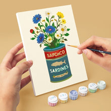 Load image into Gallery viewer, Mini Paint by numbers 15x20cm (6 pieces) - Blooming Bottles