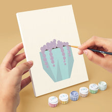 Load image into Gallery viewer, Mini Paint by numbers 15x20cm (6 pieces) - Cute Cactus Collectio 2