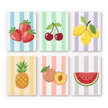 Load image into Gallery viewer, Mini Paint by numbers 15x20cm (6 pieces) - Sunny Fruit Set Figured'Art