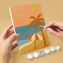 Load image into Gallery viewer, Mini Paint by numbers 15x20cm (6 pieces) - Retro Summer Vibes