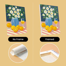 Load image into Gallery viewer, Mini Paint by numbers 15x20cm (6 pieces) - Golden Lemon Bouquet