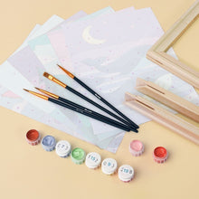 Load image into Gallery viewer, Mini Paint by numbers 15x20cm (6 pieces) - Little Dreamscapes