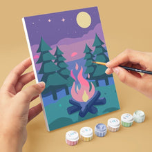 Load image into Gallery viewer, Mini Paint by numbers 15x20cm (6 pieces) - Little Dreamscapes