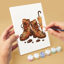 Load image into Gallery viewer, Mini Paint by numbers 15x20cm (6 pieces) - Autumn Hygge