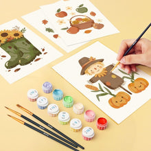 Load image into Gallery viewer, Mini Paint by numbers 15x20cm (6 pieces) - Autumn Harvest