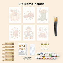 Load image into Gallery viewer, Mini Paint by numbers 15x20cm (6 pieces) - Autumn Harvest