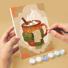 Load image into Gallery viewer, Mini Paint by numbers 15x20cm (6 pieces) - Woodland Autumn
