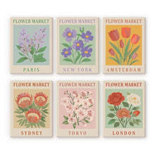Load image into Gallery viewer, Mini Paint by numbers 15x20cm (6 pieces) - Flower Market 1 Figured'Art